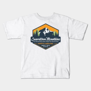 Sauratown Mountains - North Carolina Kids T-Shirt